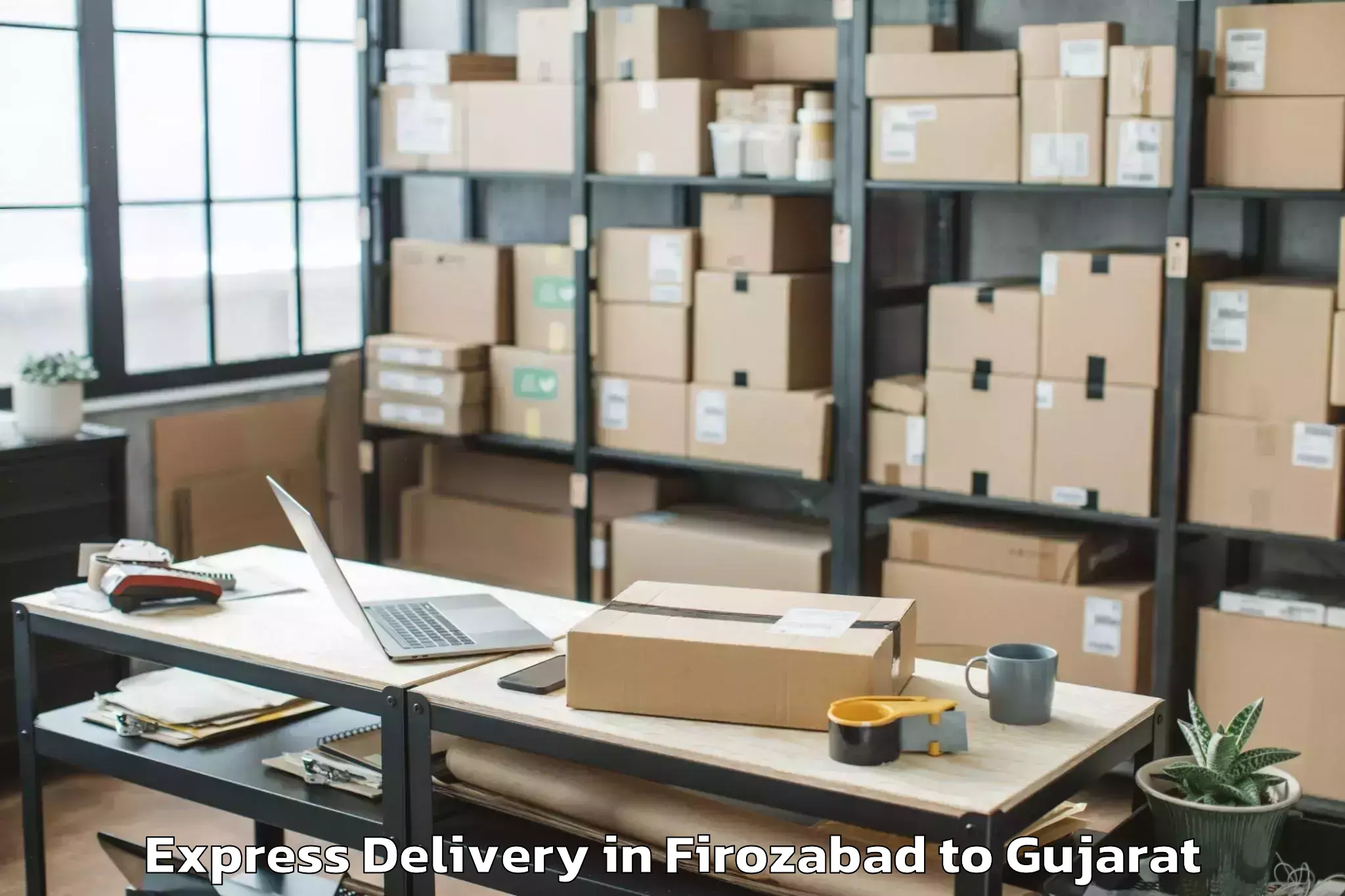 Get Firozabad to Bagasra Express Delivery